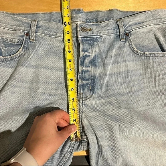 Women's NWT Old Navy High-Rise Slouchy Taper Jeans Raw Hem Ankle Size 18 - Picture 8 of 9